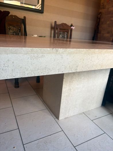 Solid marble dinning table