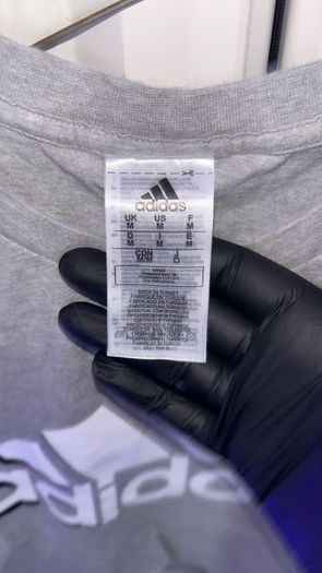 Adidas Essentials Big Logo T-Shirt Medium Grey Design