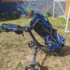 Callaway Golf Bag & FastFold Trolley bundle
