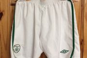 Ireland Football. Official Umbro Mens Home Shorts. Collect In Dublin Or Receive Via Post.