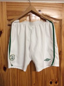 Ireland Football. Official Umbro Mens Home Shorts. Collect In Dublin Or Receive Via Post.