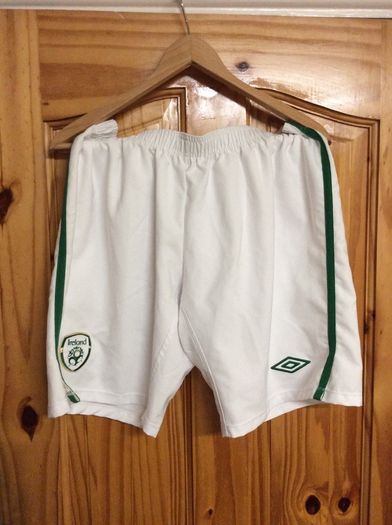 Ireland Football. Official Umbro Mens Home Shorts. Collect In Dublin Or Receive Via Post.