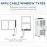 Air Conditioner, Dehumidifier, Cooling Fan with Remote Control, Digital Display, 2 Speeds, 24H Timer, Window Venting Kit, Image 5