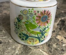Birdy Tipperary Crystal lidded sugar bowl