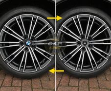 Merc caps for new model BMW wheels (56mm) FREE POST