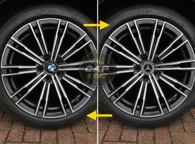 Merc caps for new model BMW wheels (56mm) FREE POST