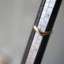 Solid 375 Gold  Yellow Gold 9c, Shadow Band Stacking Wedding Ring 1,3g Image 7