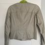 Cream leather jacket Image 2
