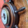 Midcentury Stockburger Aneroid Ships Wheel Barometer Image 5