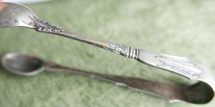 Vintage Silver Plated Ice Tongs