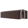 Garden Shed Brown 257x990x181 cm Galvanised steel Image 6