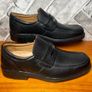 NWOB Clarks Flex24 Mens Formal Black Leather Loafer Dress Shoes UK10.5 Image 3