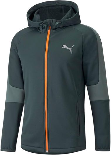 PUMA Evostripe Warm Full Zip Hoodie Green Gables
