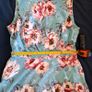 Marks & Spencer Blue Pink Floral Damask Sleeveless A-Line Skater Dress 14UK/42EU Image 6