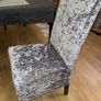 Grey chair cover crushed velvet 10 euro each or 6 for 50 euro Image 2