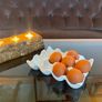 White Ceramic Egg Tray Kitchen Counter Storage Image 9