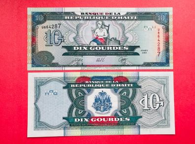 Haiti  10  Gourdes  2000  Pick 265a  ( Uncirculated )