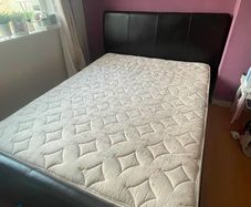 king size bed frame and mattress