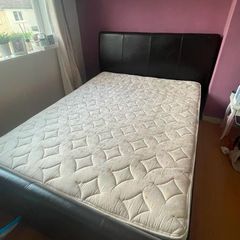 king size bed frame and mattress