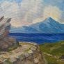 picture unsigned  20 th -century landscape likely depicting the west of Ireland Image 3