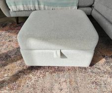 Grey storage footstool for sale