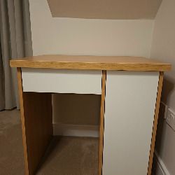 New and Unused Bedroom Set: Storage Bed, Mattress, Desk and 2 Bedside Lockers
