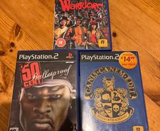 Playstation 2 games - 50 cent, the warriors and canis canem