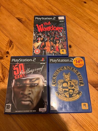 Playstation 2 games - 50 cent, the warriors and canis canem