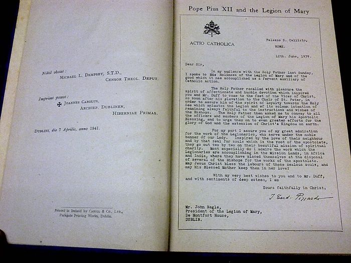 The Official Handbook of the Legion of Mary Ireland Irish Legio Mariae