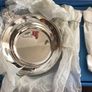 Silverplate Teddy Dish & Cutlery Set - New / Boxed Image 3