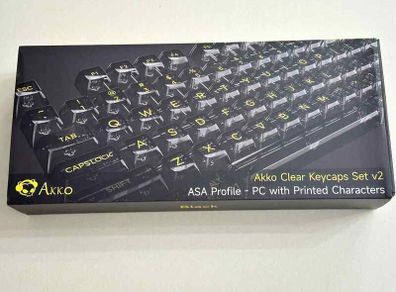Keyboard Keycaps, Akko ASA Clear  (155-Key)