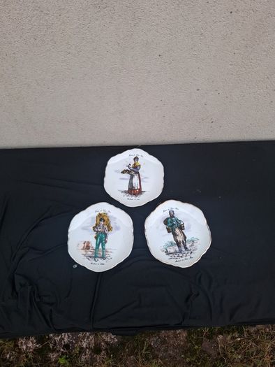 3 old paris works sides plates postage possible