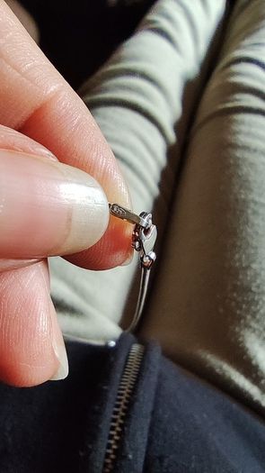 Vintage silver pendant and chain, free shipping!