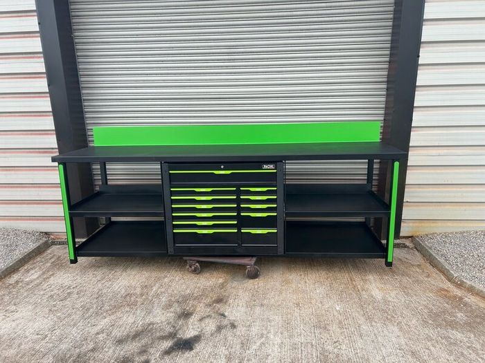 Steel work benches