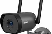 Security Camera Outdoor with 25m Night Vision,4dBi Antenna Wireless WiFi Wired CCTV Camera System,1080P Video Home IP Surveillance Camera,2-Way Audio,Motion Detection,Alarm,IP66,Support PC/App (FREE POSTAGE)