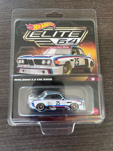 HotWheels Collectors Elite 64 BMW 3.0CSL Race
