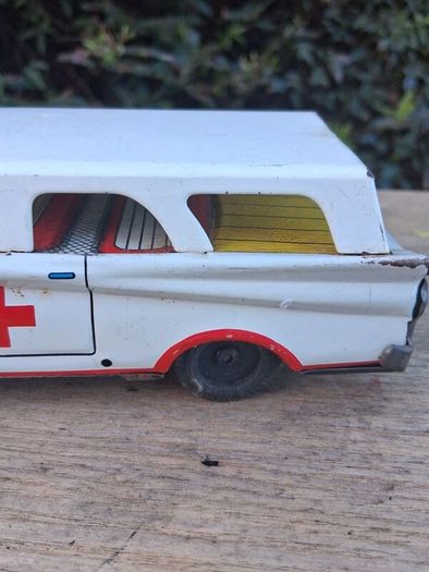 Rare 1960's MTH Japanese Tin plate Friction Ambulance