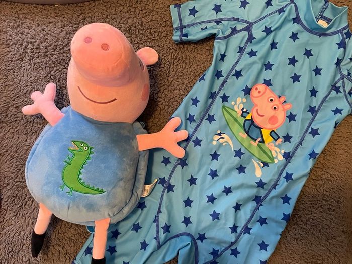 Boy's George Pig Swimwear & Bag