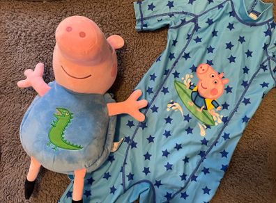 Boy's George Pig Swimwear & Bag
