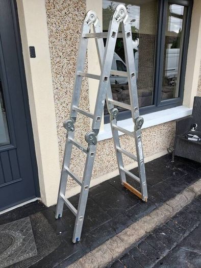 Four piece folding ladder