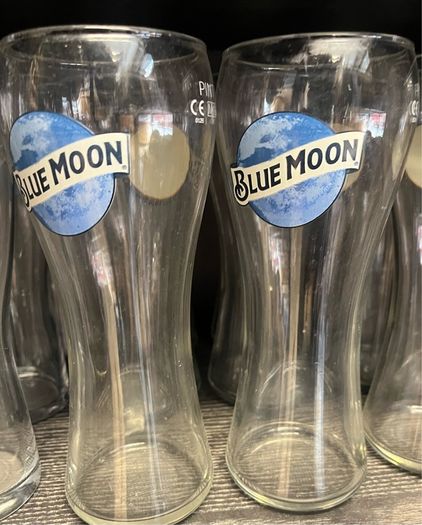 Birra Moretti Sale di mare guinness BLUE moon Pint Glass Beer Limited edition Heineken Stella Bavaria Pint Glasses Beer Heineken carlsberg Pint beer Glass brand new with box