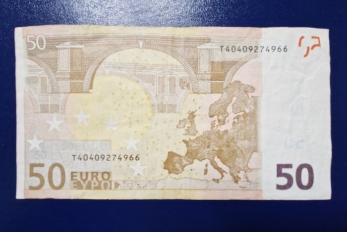 Ireland 2002 T Series 50 Euro Duisenberg Banknote