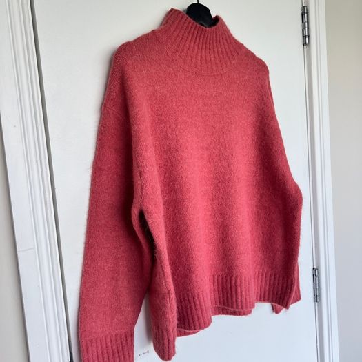 NEW George Pink Wool Blend Oversized Jumper M UK 12-14