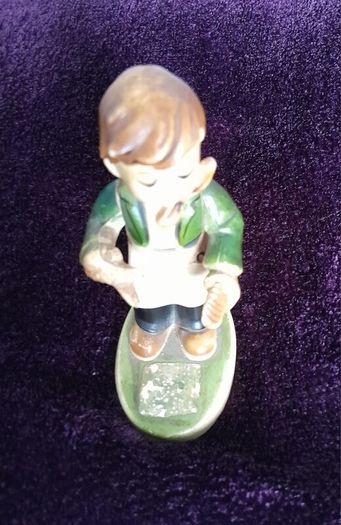Vintage Plastic Figure - Barber Boy