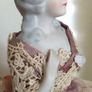 antique half pin doll with skirt Image 6