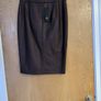 F&F Burgundy  Faux Leather   A- Line Skirt.  S.12.    B.N.W.T. Image 3