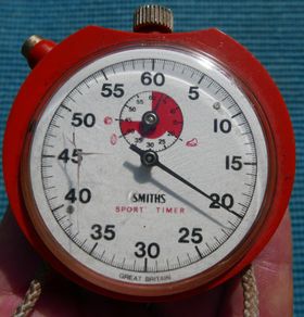 Vintage Smiths Manual Orange Sowester Yacht Timer/Stopwatch Fully Functioning
