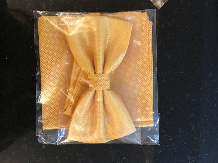 bow tie /handkerchief and cufflink sets