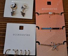 Jewellery earrings and necklaces