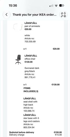 Ikea Langfjall Office Chair